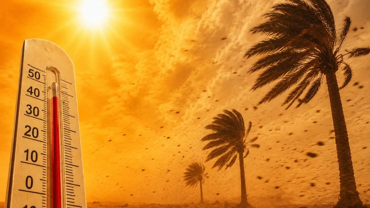 طقس حار وزخات رعدية مصحوبة برياح قوية في المغرب